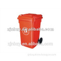 large volume plastic dustbin with lid for cleaning